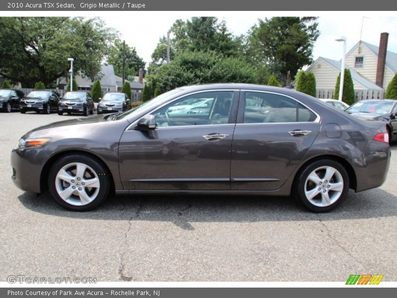 Grigio Metallic / Taupe 2010 Acura TSX Sedan