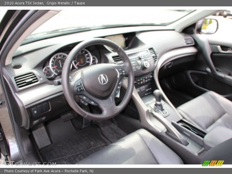 Grigio Metallic / Taupe 2010 Acura TSX Sedan