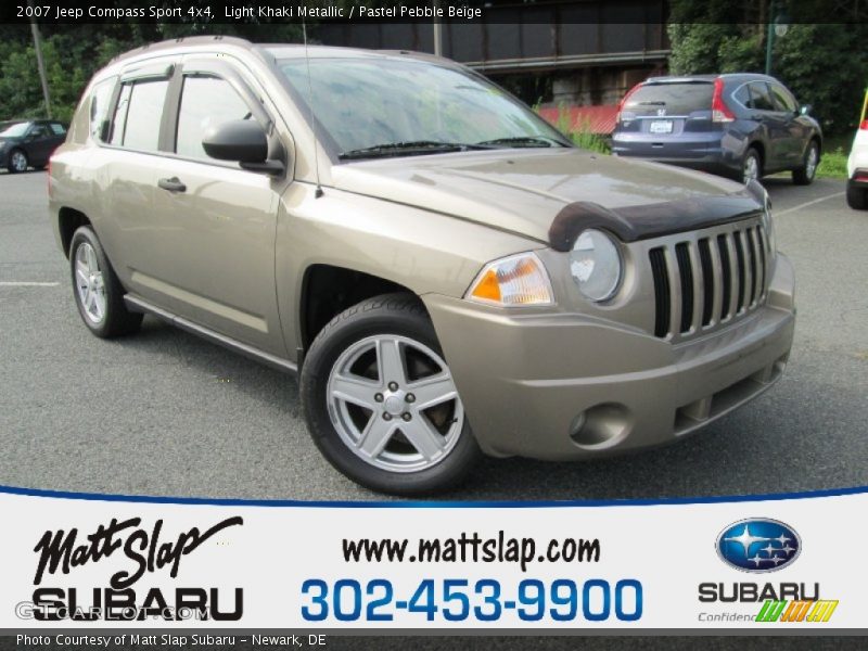 Light Khaki Metallic / Pastel Pebble Beige 2007 Jeep Compass Sport 4x4