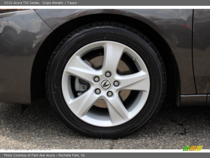 Grigio Metallic / Taupe 2010 Acura TSX Sedan