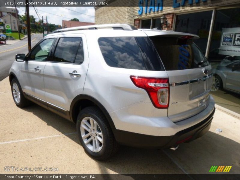 Ingot Silver / Charcoal Black 2015 Ford Explorer XLT 4WD