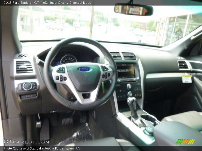 Ingot Silver / Charcoal Black 2015 Ford Explorer XLT 4WD
