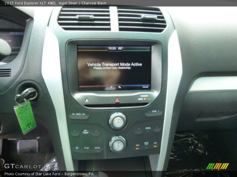 Ingot Silver / Charcoal Black 2015 Ford Explorer XLT 4WD