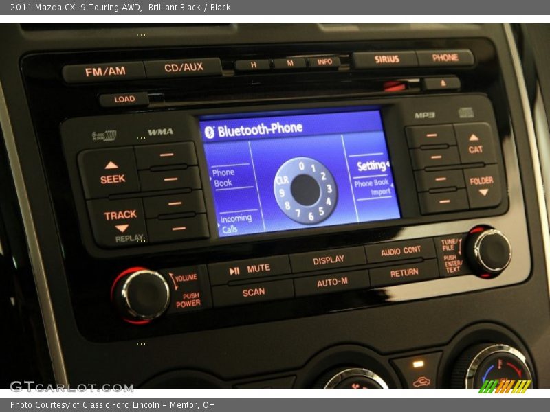 Brilliant Black / Black 2011 Mazda CX-9 Touring AWD