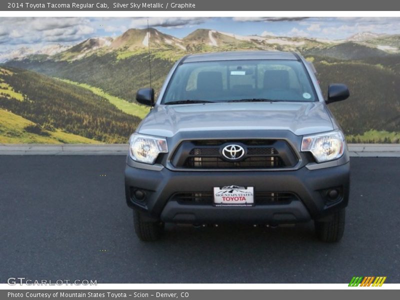 Silver Sky Metallic / Graphite 2014 Toyota Tacoma Regular Cab