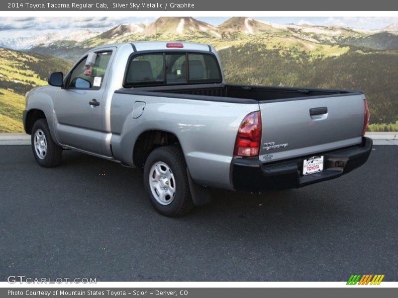 Silver Sky Metallic / Graphite 2014 Toyota Tacoma Regular Cab