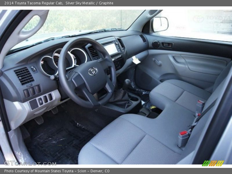  2014 Tacoma Regular Cab Graphite Interior