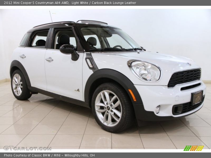 Light White / Carbon Black Lounge Leather 2012 Mini Cooper S Countryman All4 AWD