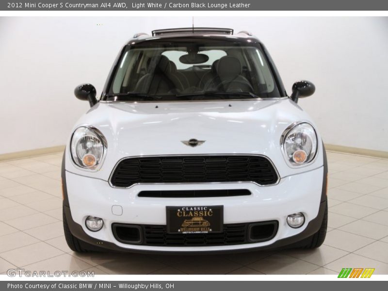 Light White / Carbon Black Lounge Leather 2012 Mini Cooper S Countryman All4 AWD