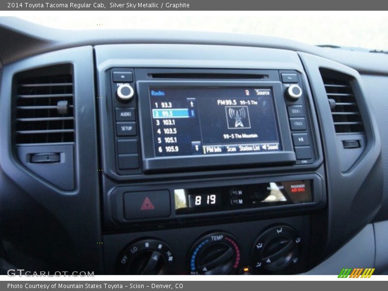 Silver Sky Metallic / Graphite 2014 Toyota Tacoma Regular Cab