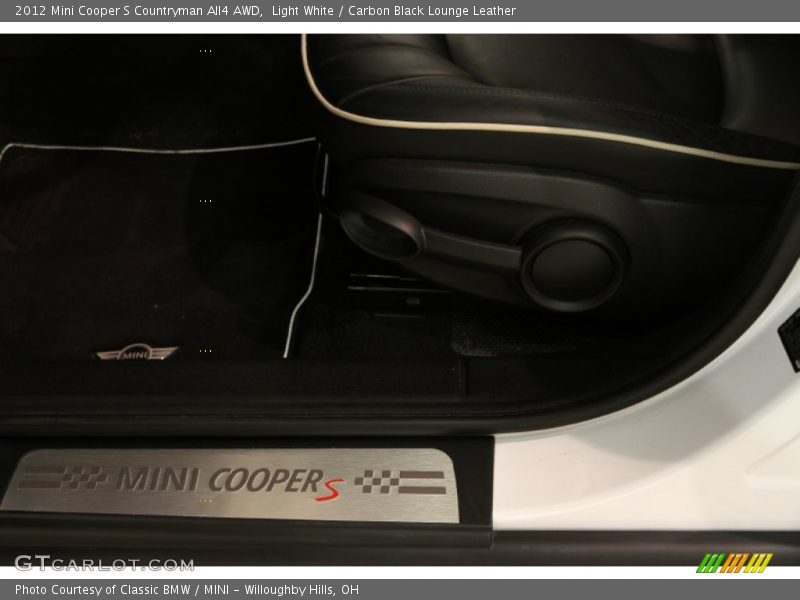 Light White / Carbon Black Lounge Leather 2012 Mini Cooper S Countryman All4 AWD