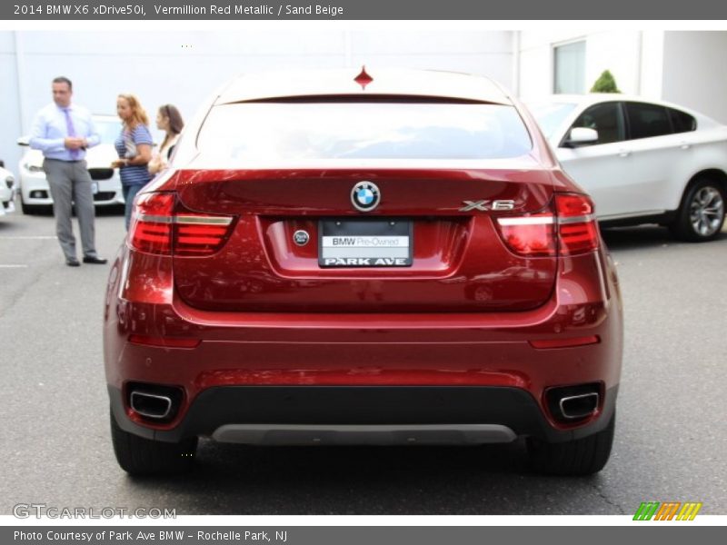 Vermillion Red Metallic / Sand Beige 2014 BMW X6 xDrive50i