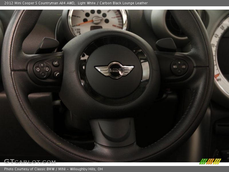 Light White / Carbon Black Lounge Leather 2012 Mini Cooper S Countryman All4 AWD