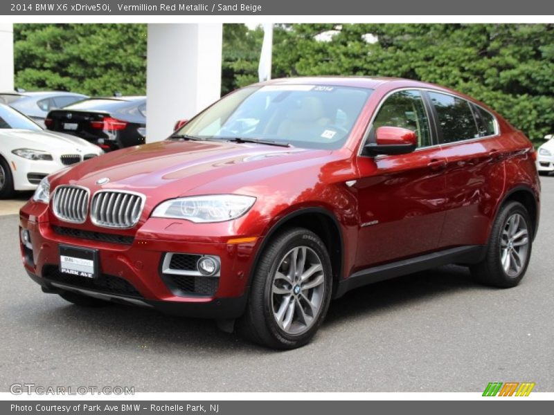 Vermillion Red Metallic / Sand Beige 2014 BMW X6 xDrive50i