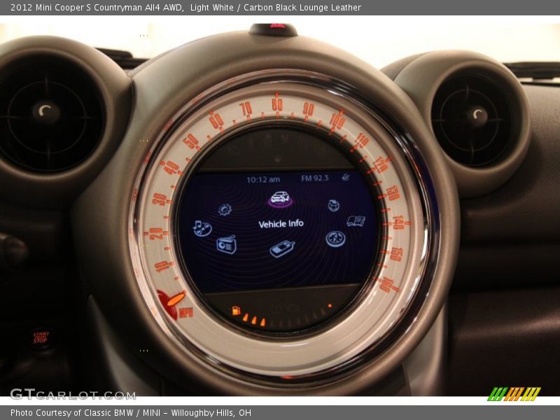 Light White / Carbon Black Lounge Leather 2012 Mini Cooper S Countryman All4 AWD