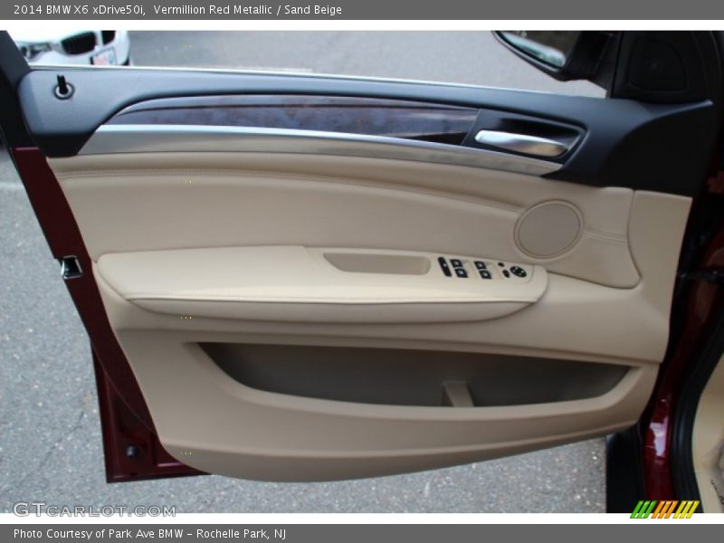 Vermillion Red Metallic / Sand Beige 2014 BMW X6 xDrive50i