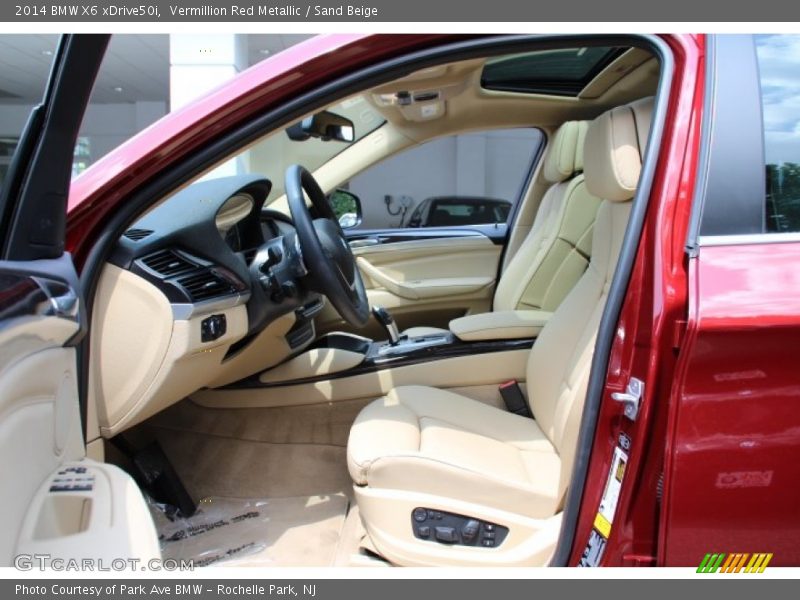 Vermillion Red Metallic / Sand Beige 2014 BMW X6 xDrive50i