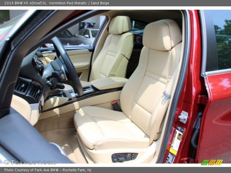 Vermillion Red Metallic / Sand Beige 2014 BMW X6 xDrive50i