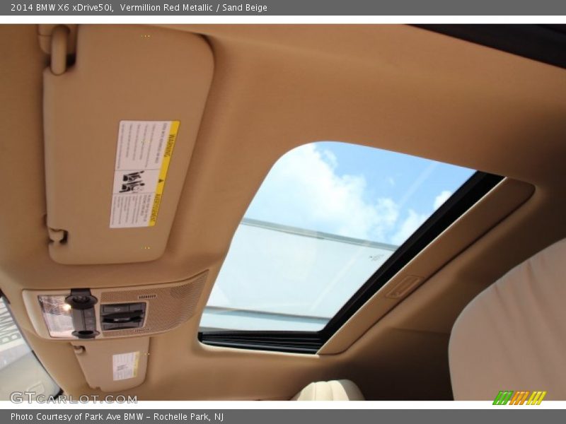 Vermillion Red Metallic / Sand Beige 2014 BMW X6 xDrive50i