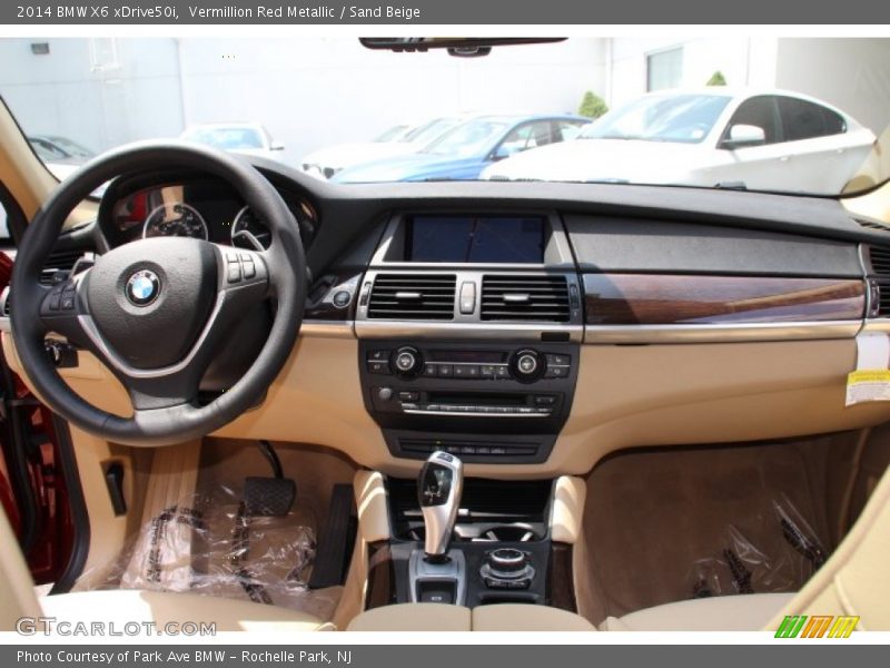 Vermillion Red Metallic / Sand Beige 2014 BMW X6 xDrive50i
