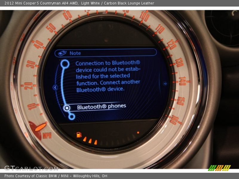 Light White / Carbon Black Lounge Leather 2012 Mini Cooper S Countryman All4 AWD