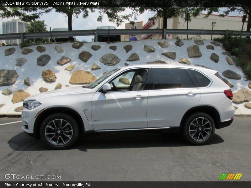 Alpine White / Ivory White 2014 BMW X5 xDrive35i