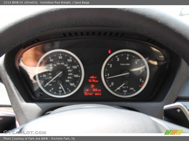 Vermillion Red Metallic / Sand Beige 2014 BMW X6 xDrive50i