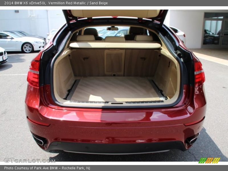 Vermillion Red Metallic / Sand Beige 2014 BMW X6 xDrive50i