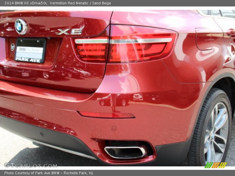 Vermillion Red Metallic / Sand Beige 2014 BMW X6 xDrive50i