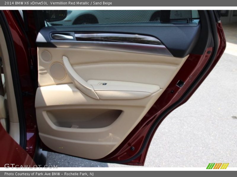 Vermillion Red Metallic / Sand Beige 2014 BMW X6 xDrive50i