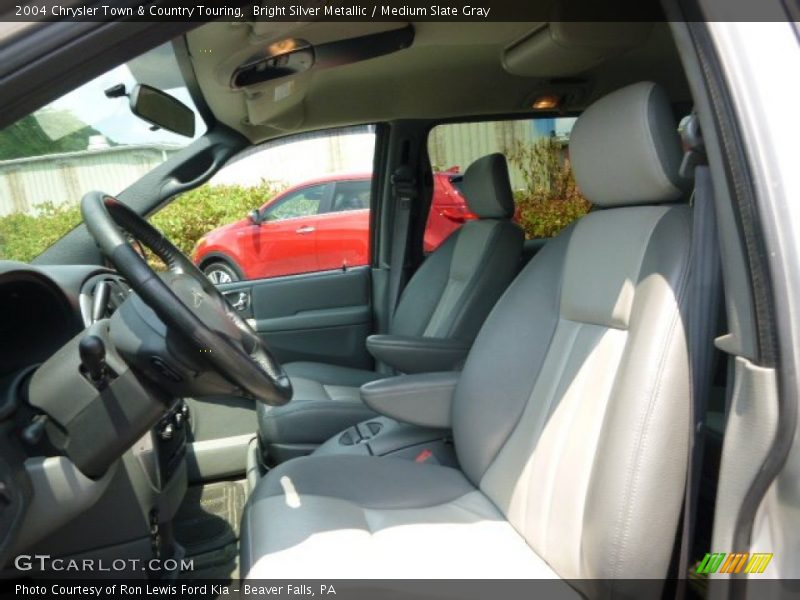 Bright Silver Metallic / Medium Slate Gray 2004 Chrysler Town & Country Touring