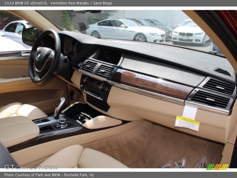 Vermillion Red Metallic / Sand Beige 2014 BMW X6 xDrive50i