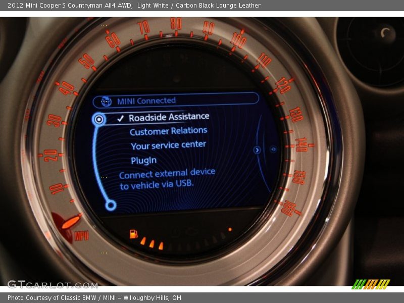 Light White / Carbon Black Lounge Leather 2012 Mini Cooper S Countryman All4 AWD