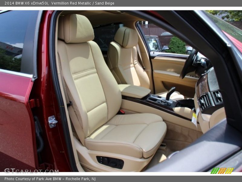 Vermillion Red Metallic / Sand Beige 2014 BMW X6 xDrive50i
