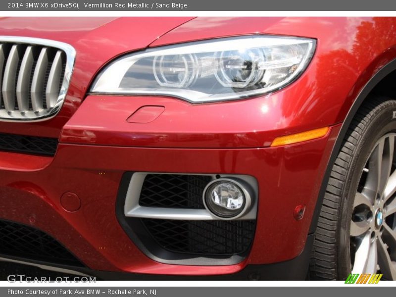 Vermillion Red Metallic / Sand Beige 2014 BMW X6 xDrive50i