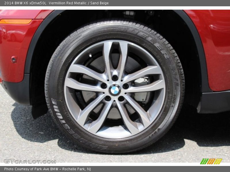 Vermillion Red Metallic / Sand Beige 2014 BMW X6 xDrive50i