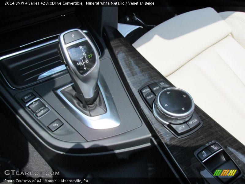 Mineral White Metallic / Venetian Beige 2014 BMW 4 Series 428i xDrive Convertible