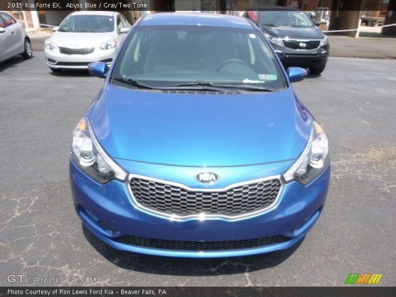 Abyss Blue / Gray Two Tone 2015 Kia Forte EX