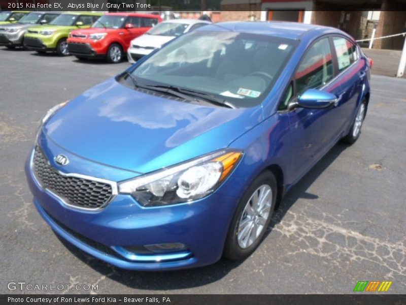 Abyss Blue / Gray Two Tone 2015 Kia Forte EX