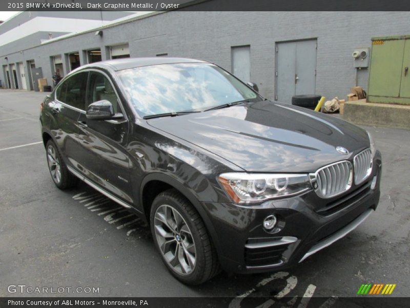 Dark Graphite Metallic / Oyster 2015 BMW X4 xDrive28i