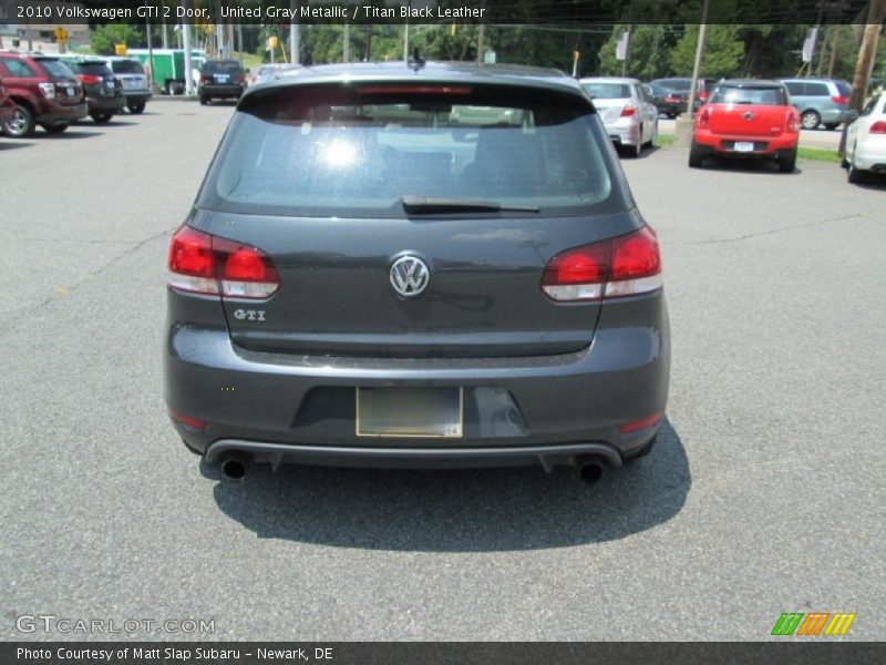 United Gray Metallic / Titan Black Leather 2010 Volkswagen GTI 2 Door