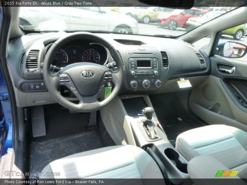 Abyss Blue / Gray Two Tone 2015 Kia Forte EX
