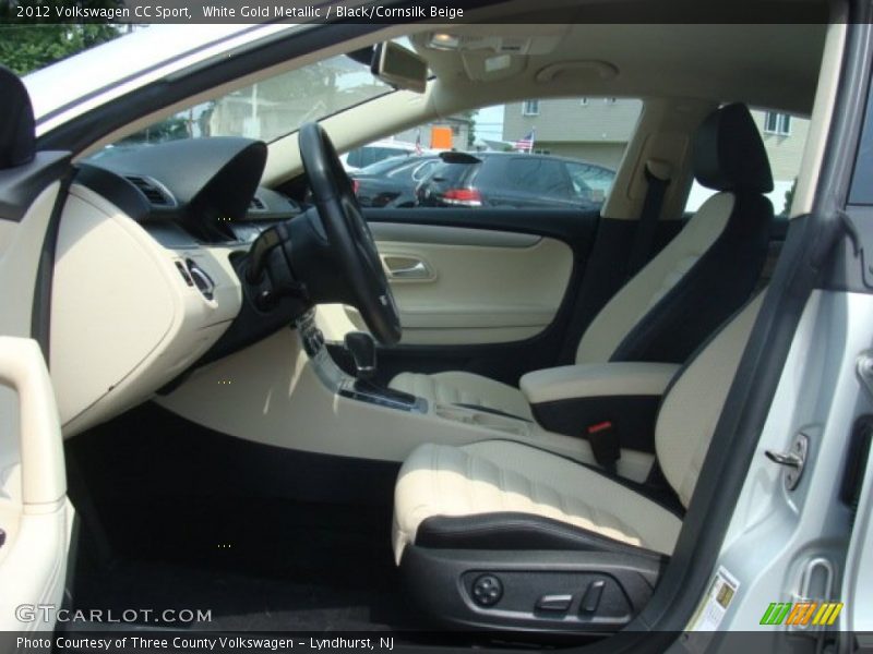 White Gold Metallic / Black/Cornsilk Beige 2012 Volkswagen CC Sport