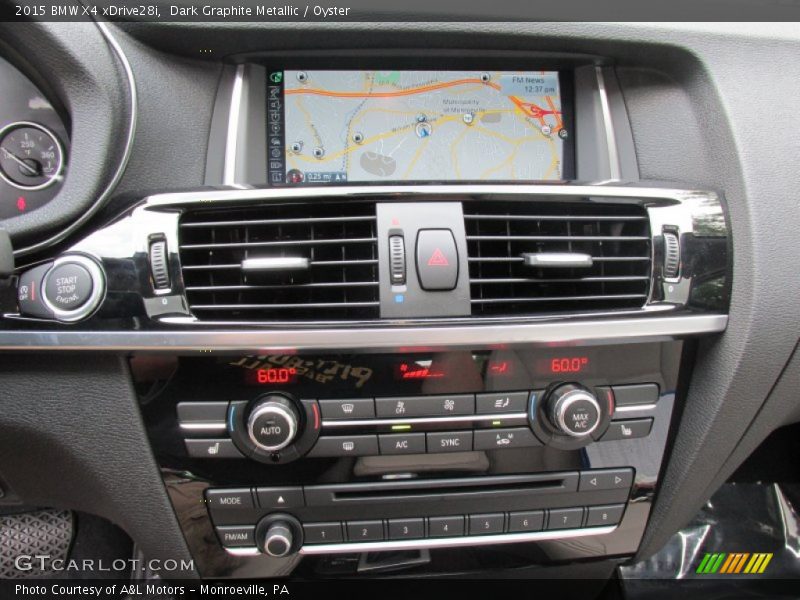Controls of 2015 X4 xDrive28i