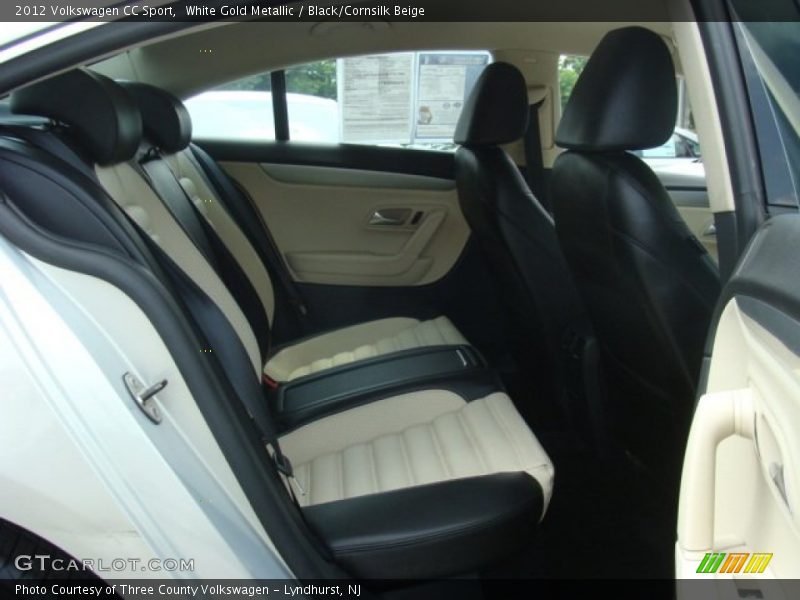 White Gold Metallic / Black/Cornsilk Beige 2012 Volkswagen CC Sport