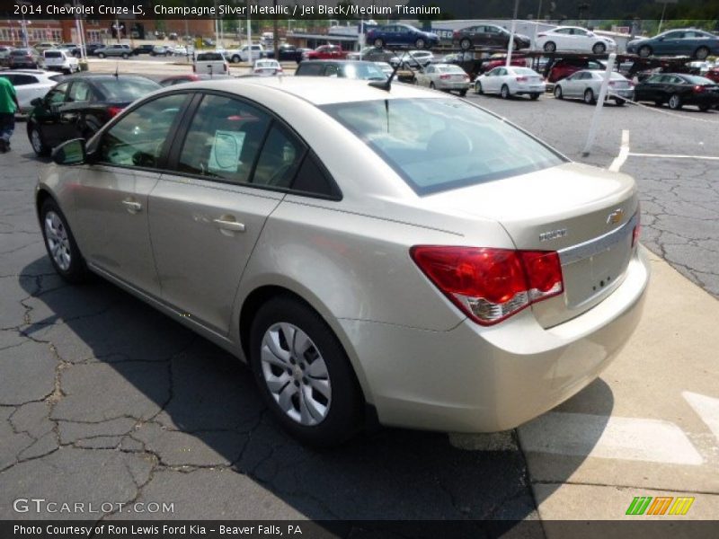 Champagne Silver Metallic / Jet Black/Medium Titanium 2014 Chevrolet Cruze LS