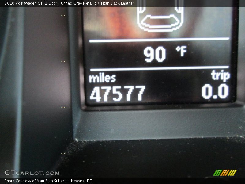 United Gray Metallic / Titan Black Leather 2010 Volkswagen GTI 2 Door