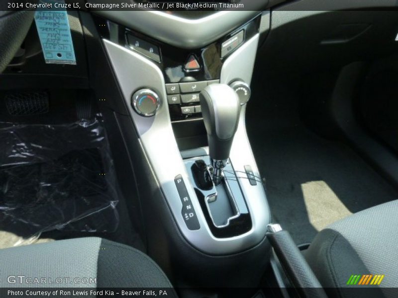 Champagne Silver Metallic / Jet Black/Medium Titanium 2014 Chevrolet Cruze LS