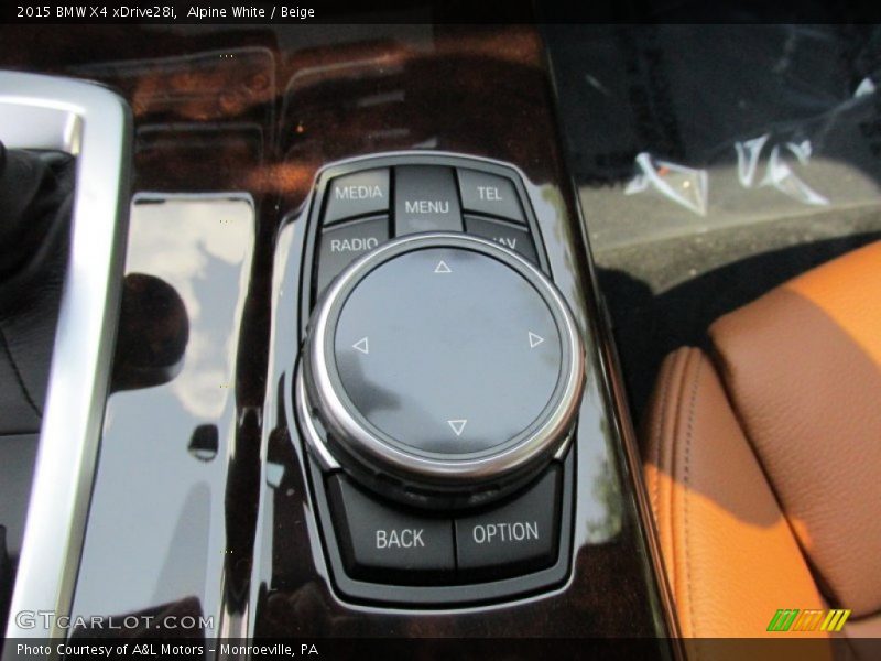 Controls of 2015 X4 xDrive28i