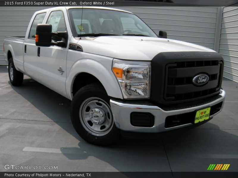 Oxford White / Steel 2015 Ford F350 Super Duty XL Crew Cab